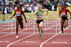 Sally Pearson beats Danielle Carruthers in the 100 metres Hurdles, 2011 Aviva London Grand Prix